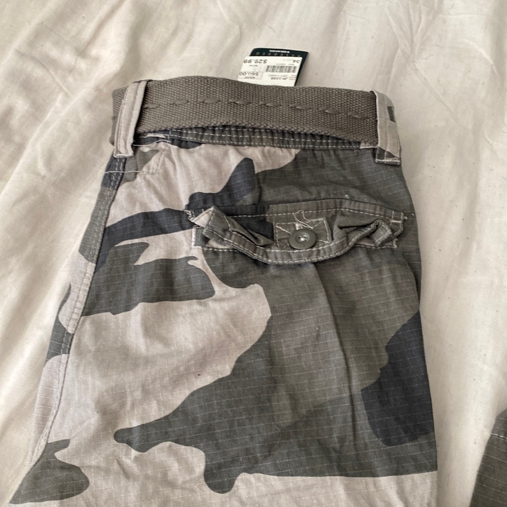 Gray camo cargo